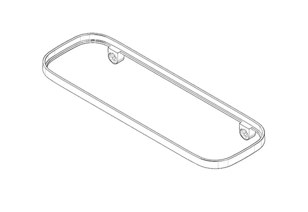 DORNBRACHT Halter für Seifenablage ERSATZTEILE 081797578 300 x 26,5 x 101 mm Platin, 081797578-08 Galeriebild 1